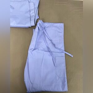 Medical Collection EWC Steel Blue Reversible Drawstring Scrub Pants Size Large